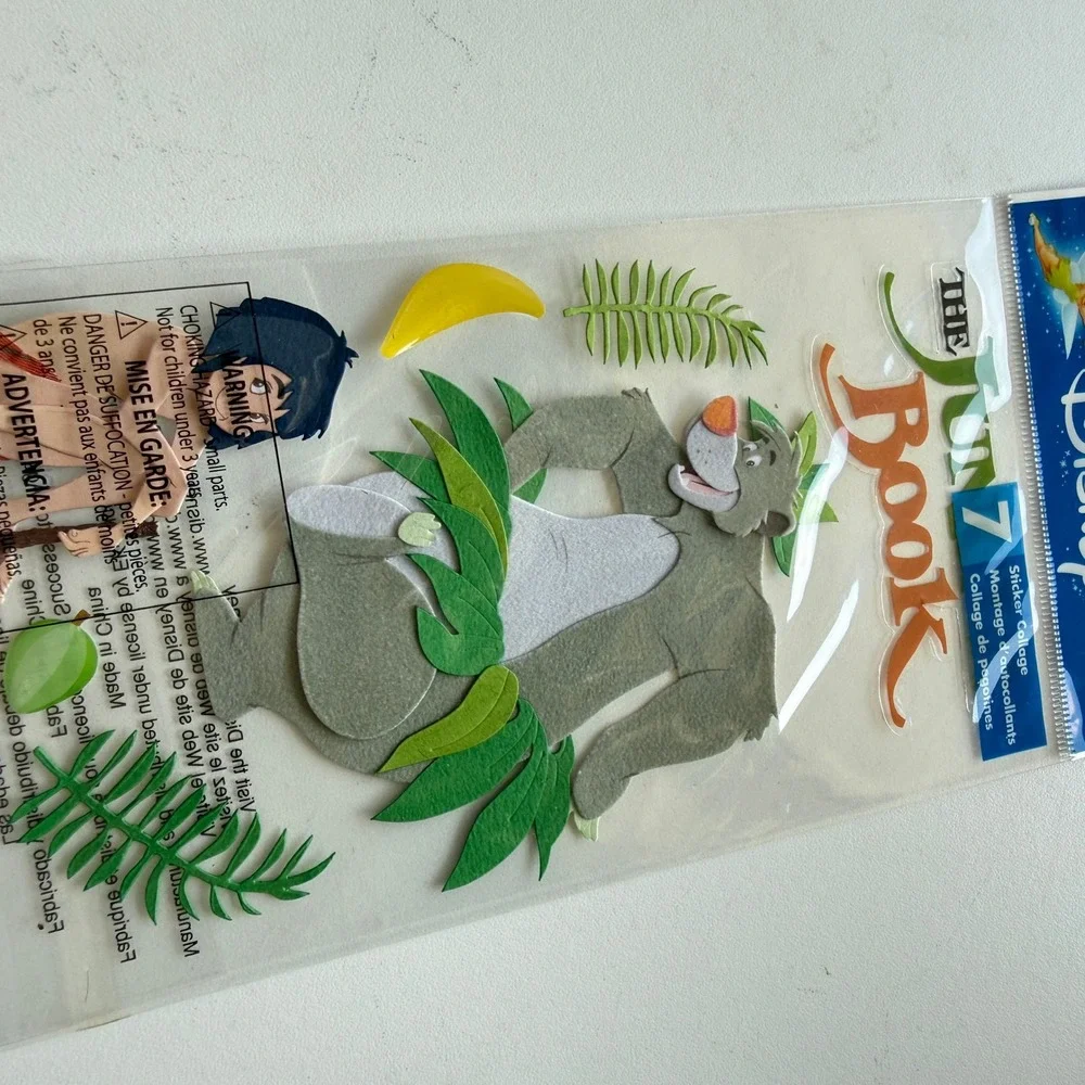 Disney The Jungle Book Baloo Mowgli Sticker Collage EK Success 7pc New